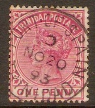 Trinidad 1883 1d Carmine. SG107.